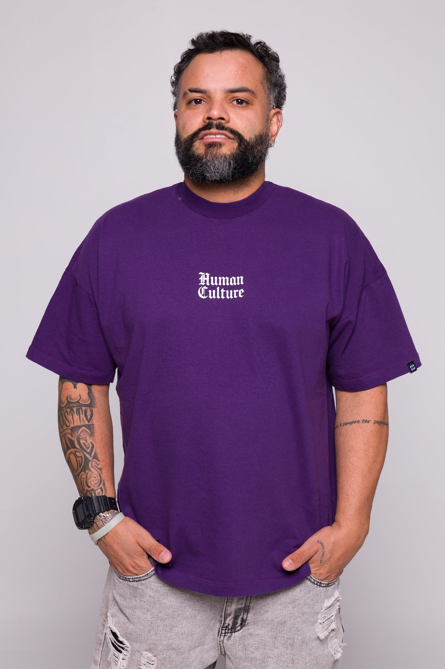 Oversized Human Basic Relevo – 240g Premium, Não Encolhe