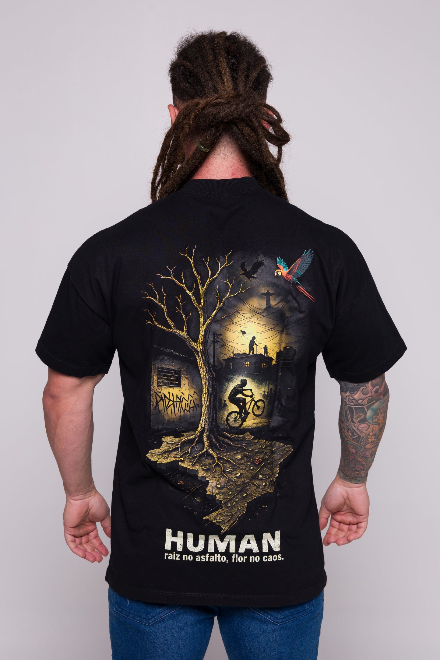 Oversized Human Raiz no Asfalto – Edição Limitada Streetwear 240g