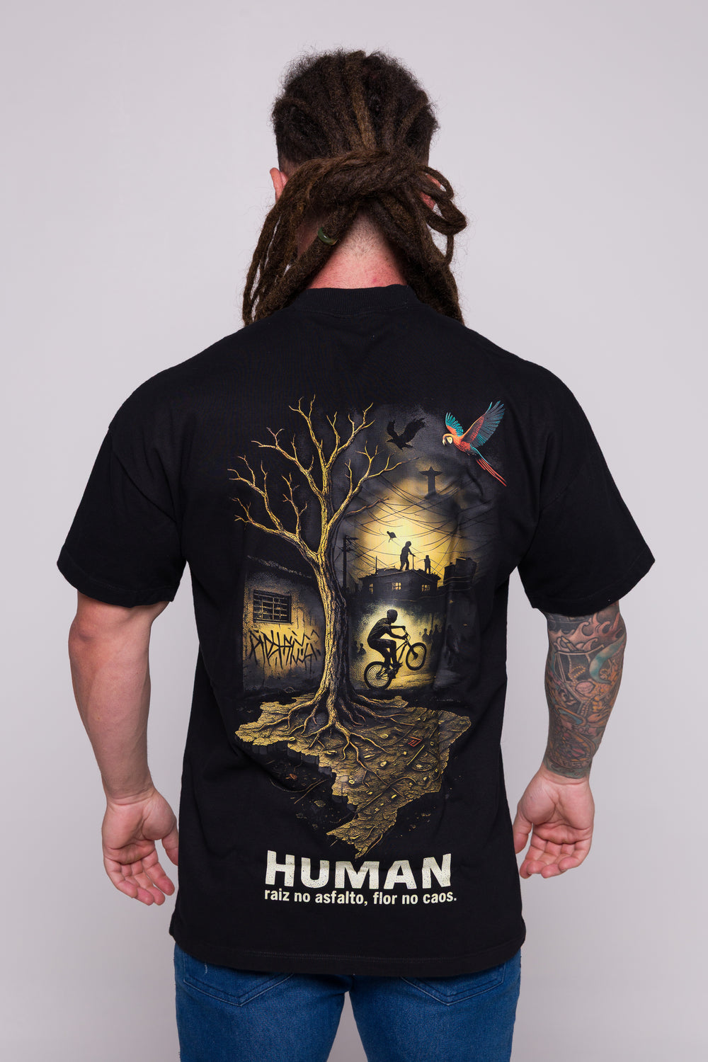 Oversized Human Raiz no Asfalto – Edição Limitada Streetwear 240g