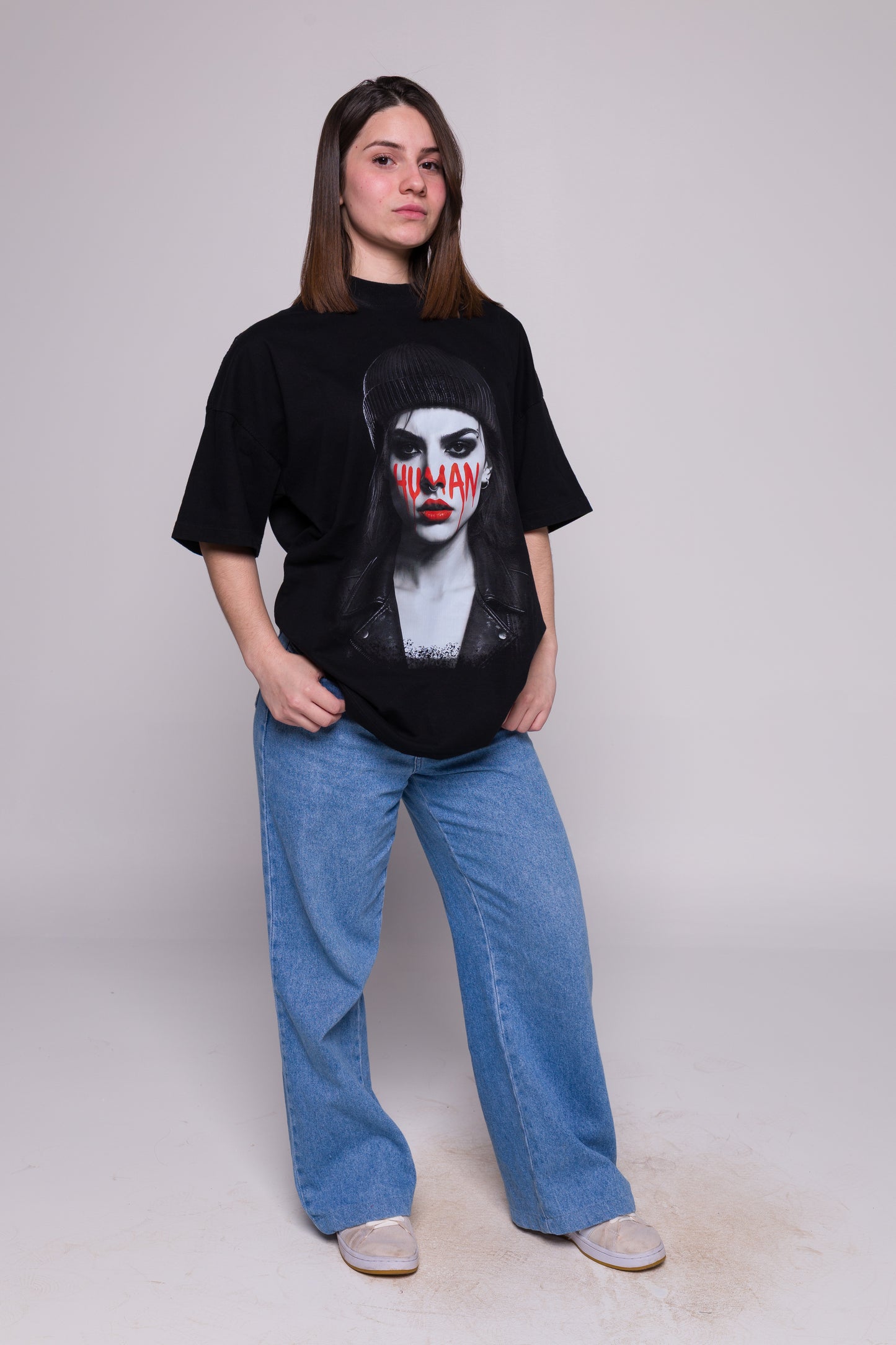 Oversized Human Face – 240g Premium, Não Encolhe